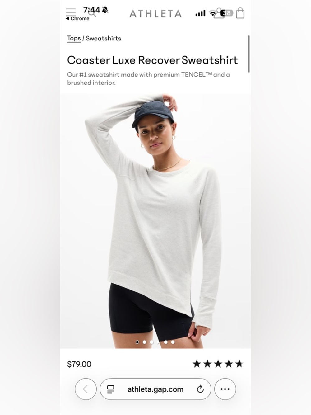 Athleta Coaster Luxe Recover Sweatshirt - Picture 9 of 10